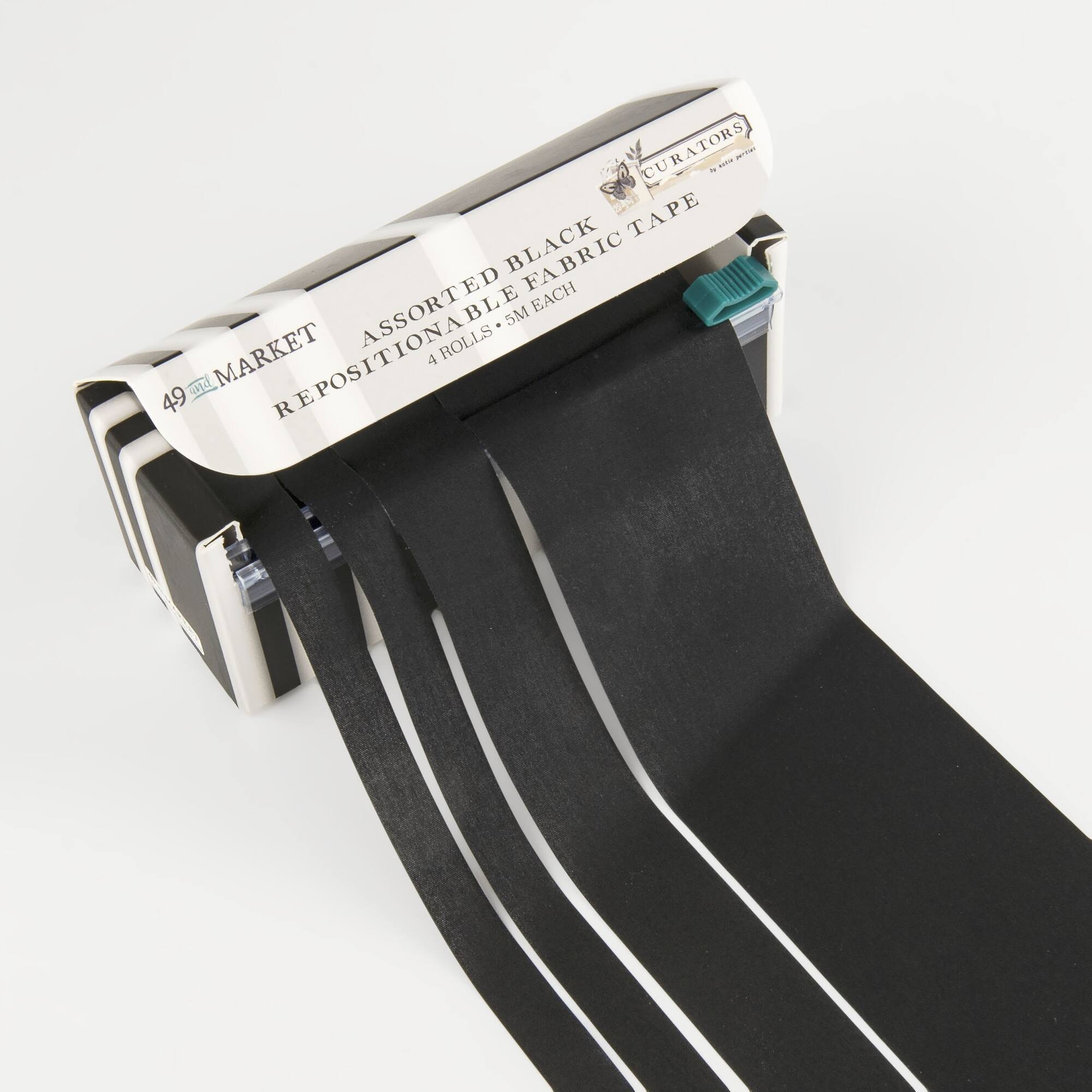 49 And Market Curators Essential All Black Assortment Fabric Tape Set